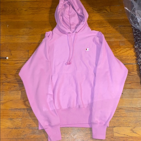 mens light pink champion hoodie